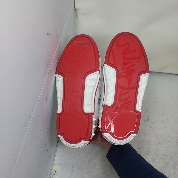 Christian Louboutin MENS Astroloubi Low Top Red Spike Sneaker main image 9